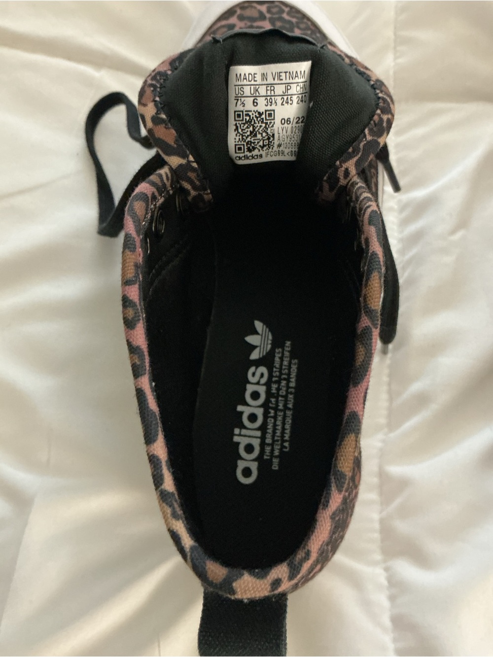Adidas Leopard Print High-Top Sneakers - Brown - Picture 5 of 8